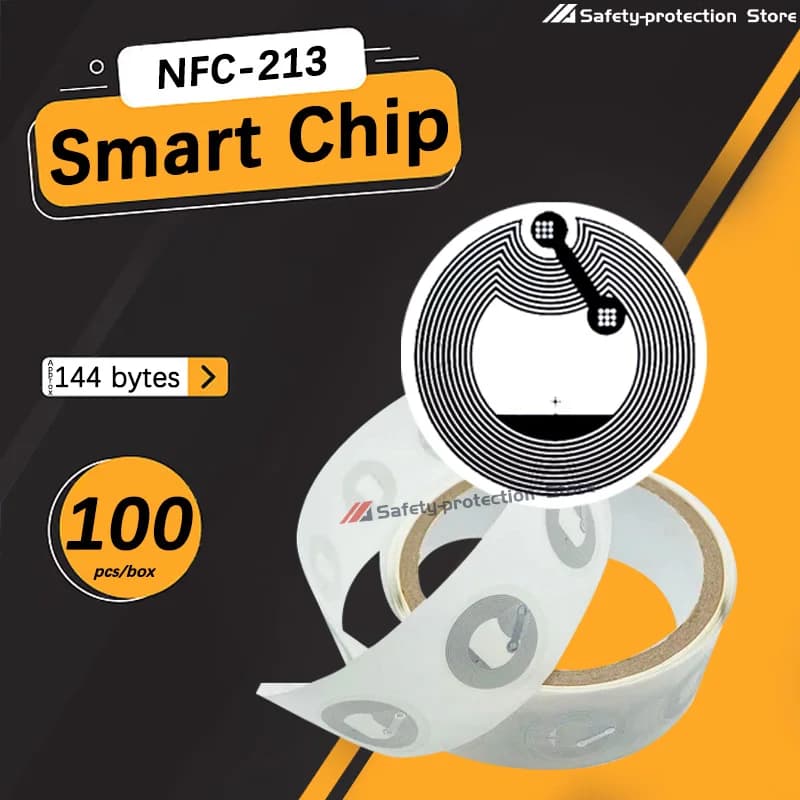 100 unidades/caixa] etiqueta adesiva nfc, etiqueta NFC, telefone utilizável, ISO 144443 A, 13,56 MHz, Ntag213 114 bytes - AliExpress 30