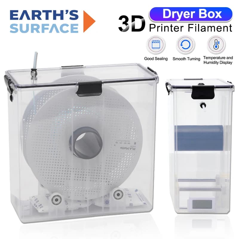 Caixa seca de filamento de impressora 3d, armazenamento de aquecimento de ar quente, suporte de material de impressão, resistente à umidade para caixa de secador de filamentos - AliExpress 7