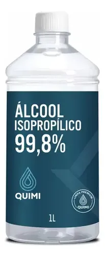 Álcool Isopropílico Quimivida 1l 99,8% Pureza Solvente Eletrônicos